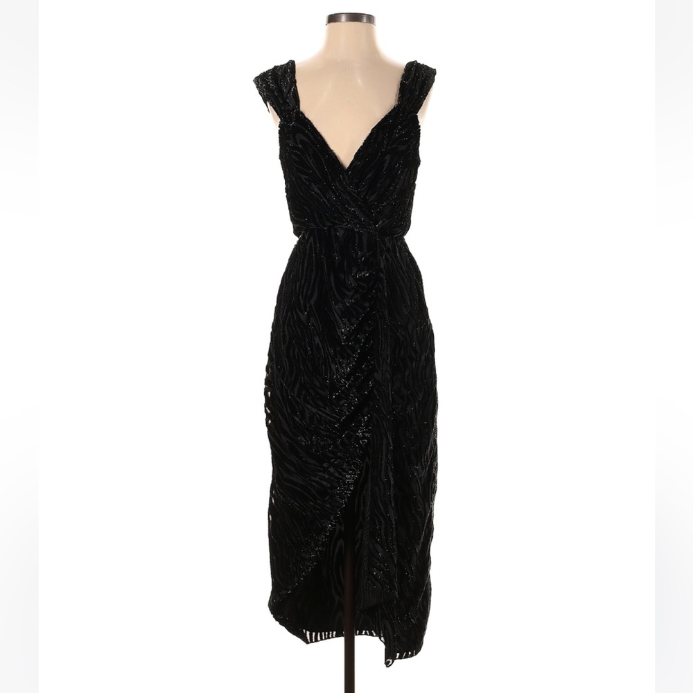 Saylor Elegant Black Cocktail Dress